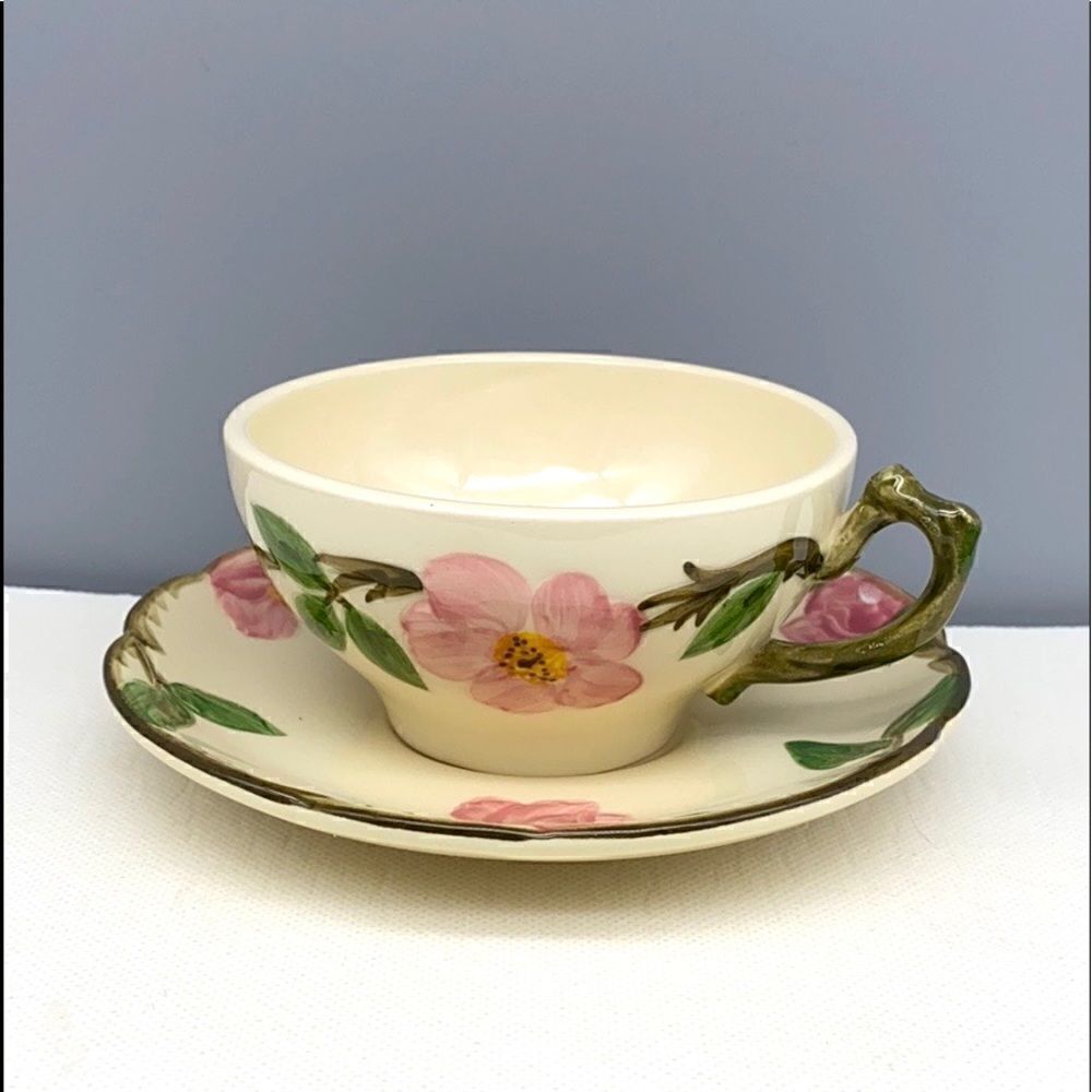 NWOT Franciscan Desert Rose Cup & Saucer Set